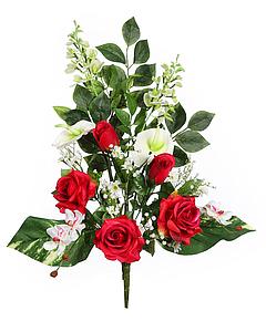 RAMO ROSA Y ANTURIUM ARTIFICIAL 62CM