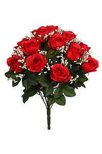 RAMO ROSAS X 18  ARTIFICIAL 40CM 