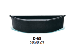 JARDINERA BAJO NEGRO 29,5CM X 5,5CM X 7,3CM