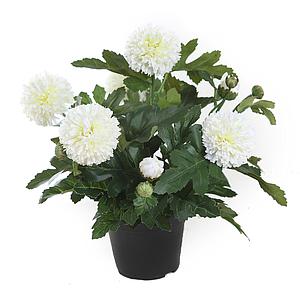 MACETA PLANTA POM POM ARTIFICIAL 34 CM