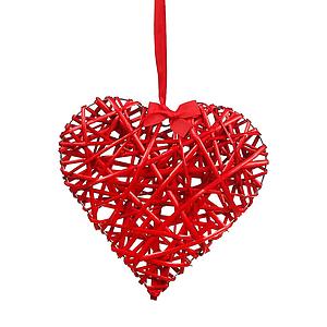 CORAZON LAZO MIMBRE 30CM