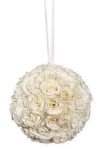 BOLA DE ROSAS CON CINTA 25CM