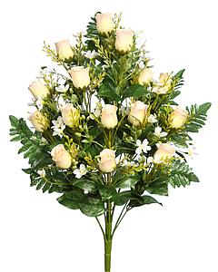 RAMO DE UNA CARA ROSAS ARTIFICIAL 52CM