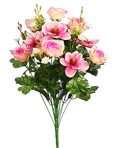 RAMO DE MAGNOLIAS Y ROSAS ARTIFICIAL 60CM