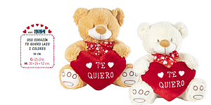 OSO CORAZON 30CM