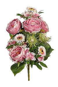 RAMO PEONIAS Y GERBERAS ARTIFICIALES 54CM