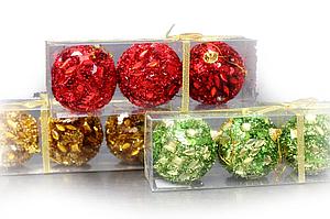 SET BOLAS NAVIDAD X 3