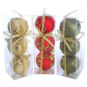 BOLAS NAVIDAD X3 6CM